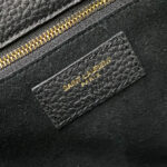 Saint Laurent Bea Tote In Grained Leather Black
